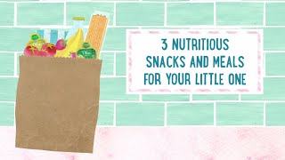 3 nutritious snacks and meals for your little one  Ad Content for Plum Organics [upl. by Naux]