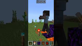 Minecraft horror herobrine spawn shorts minecraft herobrine [upl. by Suryt]