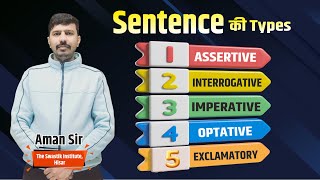 Types of Sentences  Assertive Interrogative Imperative Optative amp Exclamatory  Amandeep Sir [upl. by Llenet809]