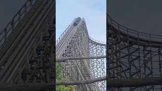 Heide Park Colossus INSANE coaster 2024 heidepark themepark freizeitpark fy fyp youtubeshorts [upl. by Alwin]