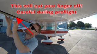 Preflight Cessna 150L for flight  Private Pilot Pre flight checklist [upl. by Joletta197]