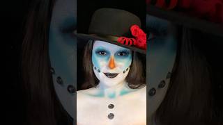 Frosty the Snowman ☃️ christmasmakeup frostythesnowman holidaymakeup [upl. by Euqram]