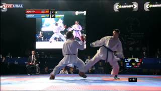 Aghayev Rafael AZE  Horuna Stanislav UKR Gold medal Fight Karate1 Premier League Tyumen 2013 [upl. by Kelley]