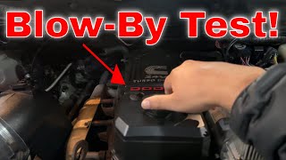 59l Cummins Blow By Test  Is Your Engine In Trouble Find Out Now [upl. by Noscire]