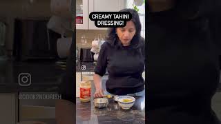 Creamy Tahini Dressing Dairy Free Gluten Free recipe homemadedressing weightlossrecipes [upl. by Lyford]