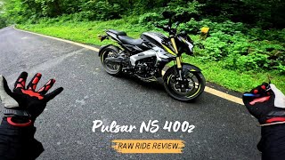 InDepth Raw Exhaust Ride of Pulsar NS 400z  Is it Worth Purchasing For Mountains [upl. by Lachlan541]