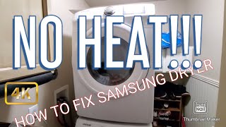 Samsung dryer not drying clothe Samsung dryer not heating up How to fix Samsung dryer DV42H5000EWA3 [upl. by Arawaj]