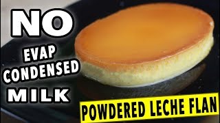 Powdered Leche Flan using whole egg WITHOUT Condensed and Evap Milk [upl. by Htrap]