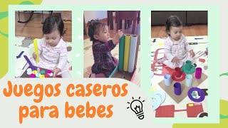 6 IDEAS DE ESTIMULACIÓN para BEBES de 7 a 24 meses 🧩Manualidades para desarrollar Motricidad [upl. by Enitsrik894]