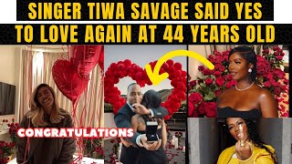 Tiwa Savage Finds Love Again at 44 Years Old 💍❤️  She Said Yes 💞💐  Congratulations 🎉👏 tiwasavage [upl. by Enitsirt349]