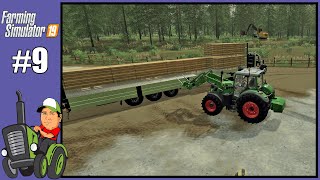 FS19 Slovak Village 9  Cutting Trees amp Stacking Boards [upl. by Itnavart]