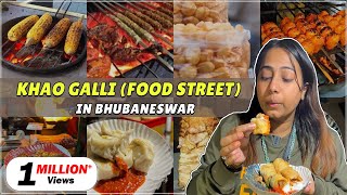 Food Street of Bhubaneshwar KIIT Square amp Saheed Nagar Khao Galli  Odisha Food Series Ep2 [upl. by Berstine186]