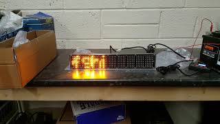 Haztec LED message board [upl. by Warga]