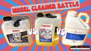 Wheel Cleaner Battle  SONAX FULL EFFECT vs SONAX BEAST vs BILT HAMBER SURFEX HD [upl. by Shena]