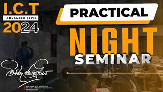 Night Seminar 2024 AL  Mihiru Jayasuriya  Advanced Level ICT [upl. by Aimek]