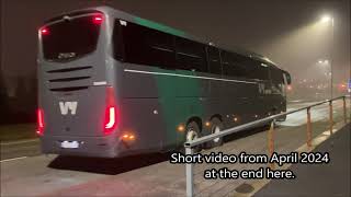 Flybussen Oslo Airport  Airport coach in a sunny day FB12 VyBuss [upl. by Adnofal]