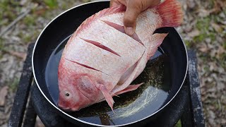 Deep Fried Red Snapper  Fried Fish With Garlic Chili Sauce [upl. by Aynat]