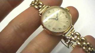 Rolex Watch Solid Gold Ladies Vintage 1924 eBay Item Review [upl. by Nallaf]