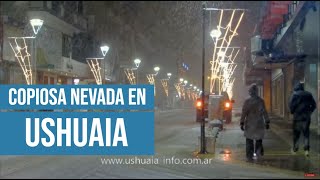 Nieve En Ushuaia  Copiosa Nevada [upl. by Oly]