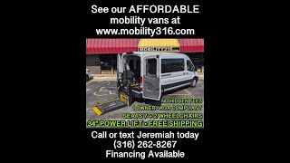 Wheelchairmobility van 2023 Ford Transit 350 XL 1937 16k Miles 78995 wFREE SHIPPING [upl. by Ducan]