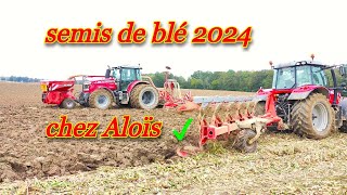 Chez Aloïs cest semis de blé🌾 FULL MASSEY FERGUSON🚜 [upl. by Trebeh]