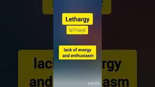 Lethargy Kerala Psc PYQ Pronunciation and meaning [upl. by Etsyrk]