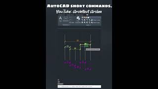 autocad shortcut commands 🖤🖤🤎🤎♥️🥰👁️‍🗨️💜 arcitecture yt ytshort ytviral [upl. by Merilee]