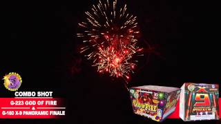 G223 God Of Fire and G160 X9 Panoramic Finale  Phantom Fireworks [upl. by Stig132]