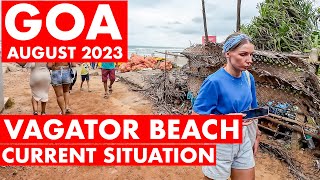 Goa  Vagator Beach  August  2023  North Goa  Shopping  Watersports  Shacks  Goa Vlog [upl. by Derdlim]