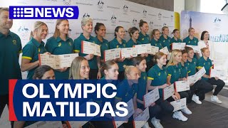 Matildas 2024 Paris Olympic team announced  9 News Australia [upl. by Anawyt707]