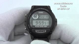 Мужские японские наручные часы Casio W87H1V [upl. by Dorn]