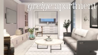 greige apartment  1313 21 chic street  the sims 4 [upl. by Anirad]