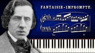 Chopin  FantaisieImpromptu  Piano Tutorial [upl. by Enovaj]