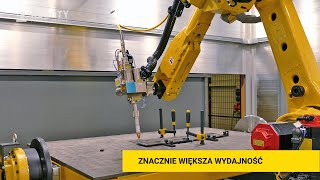 Roboty Przemysłowe  Robot Spawalniczy Spawanie Laserowe [upl. by Yehs]