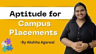 Aptitude Preparation for Placements 1 Introduction  Why Aptitude Is Important For Placement [upl. by Morell]