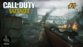 Call of Duty WW2  Mission 11 The Rhine  Campaign Playthrough PS4 2017 4K [upl. by Enetsirhc]