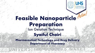 Polymeric Nanoparticle Preparation Ion Gelation Technique [upl. by Fishback726]