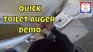 Toilet Auger UK  How to use [upl. by Readus]