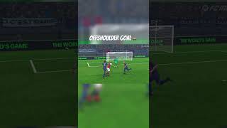 cristianoronaldo off shoulder goal🥵 fcmobile fifa gaming shorts gameplay [upl. by Adnek956]