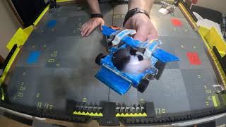 Hexbug Battle bot fight with an Ultimate Hazard Match [upl. by Annayat]