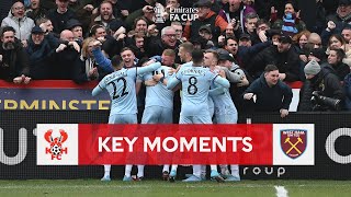 Kidderminster Harriers v West Ham  Key Moments  Fourth Round  Emirates FA Cup 202122 [upl. by Ellett]