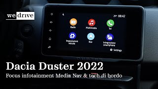 Dacia Duster 2022  Focus infotainment Media Nav amp Tecnologia di bordo [upl. by Him746]