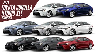 2023 Toyota Corolla Hybrid XLE  All Color Paint Options – Images  AUTOBICS [upl. by Hebel]