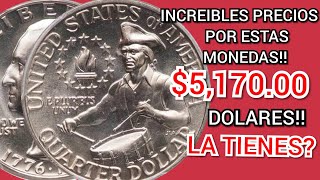 💰💸INCREIBLES PRECIOS 517000 DOLARES👉 WASHINGTOR QUARTER CON DOBLE FECHA 17761976 LA TIENES [upl. by Herta219]