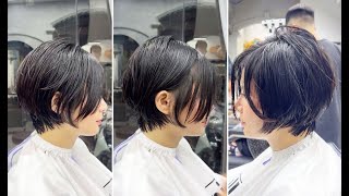 Creative Short Layered Bob Womens Haircut Tutorial  Textured Bob Hair Cutting Techniques [upl. by Monique968]