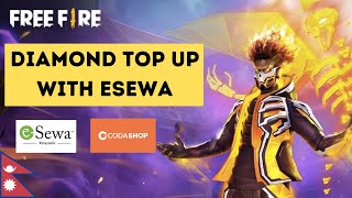 How to Top Up Diamonds in Free Fire with eSewa  Codashop Nepal [upl. by Anette]