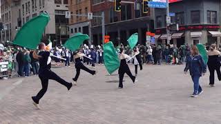 PITTSBURGH SAINT PATRICKS DAY PARADE PHILLIPSBURGOSCEOLA MOUNTIE MARCHING BAND [upl. by Enilegnave]