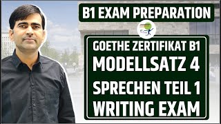 Goethe Zertifikat B1  Modellsatz 4  Schreiben Teil 1  Writing Exam  Learn German B1 [upl. by Burnight480]