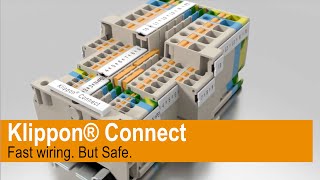 Fast wiring But safe – Klippon® Connect improves efficiency thanks to PUSH IN technology [upl. by Noxid76]