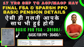 ACPMACP 17YRS SEP PENSION CALCULATIONFINAL FSA amp SPARSH PPO defence defencepensioners sparsh [upl. by Beata]